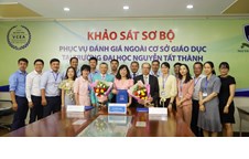 Khảo sát sơ bộ đánh giá chất lượng Cơ sở giáo dục của Trường Đại học Nguyễn Tất Thành