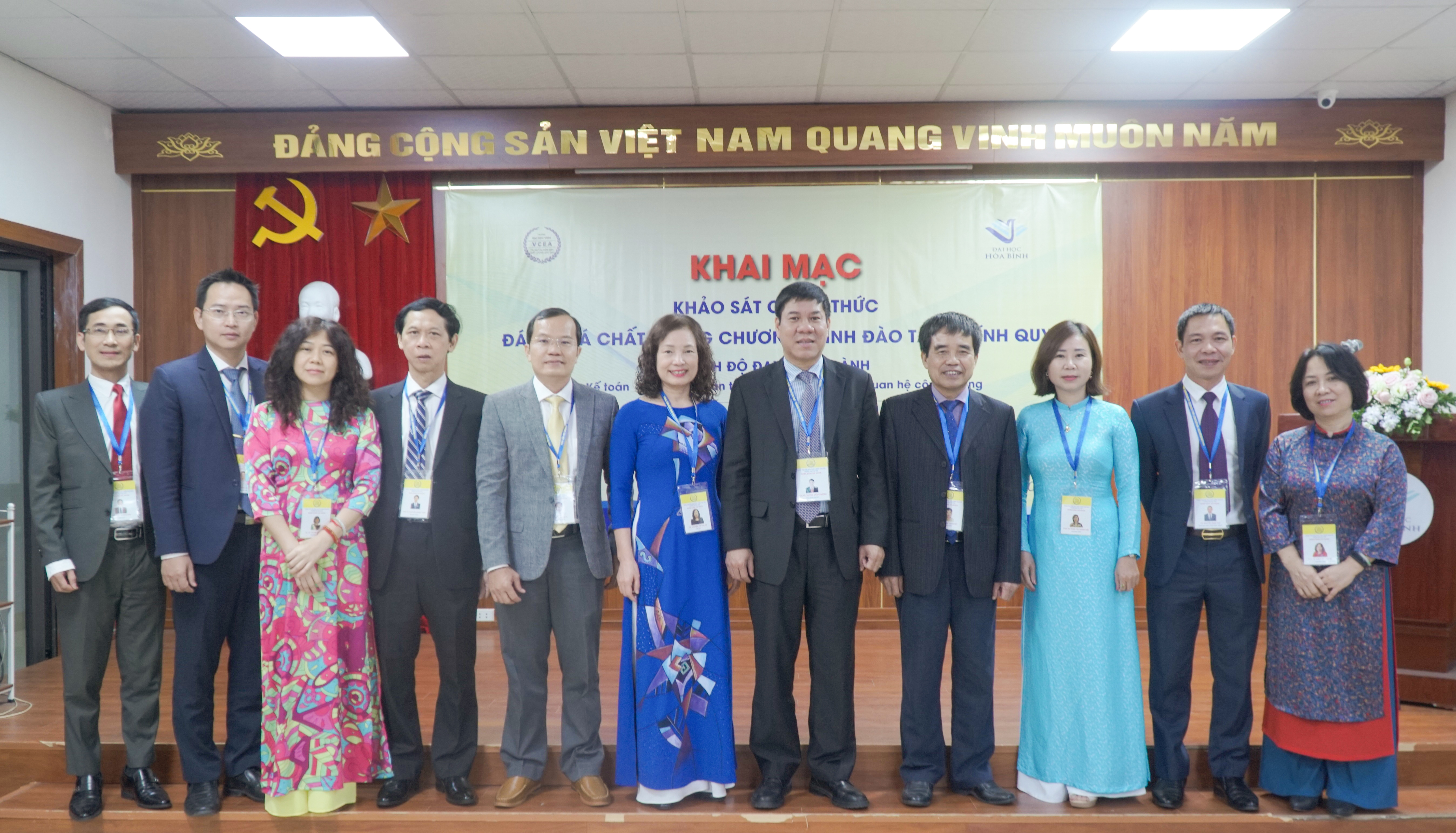 Khai mạc đợt khảo sát chính thức đánh giá chất lượng 04 chương trình đào tạo của Trường Đại học Hòa Bình