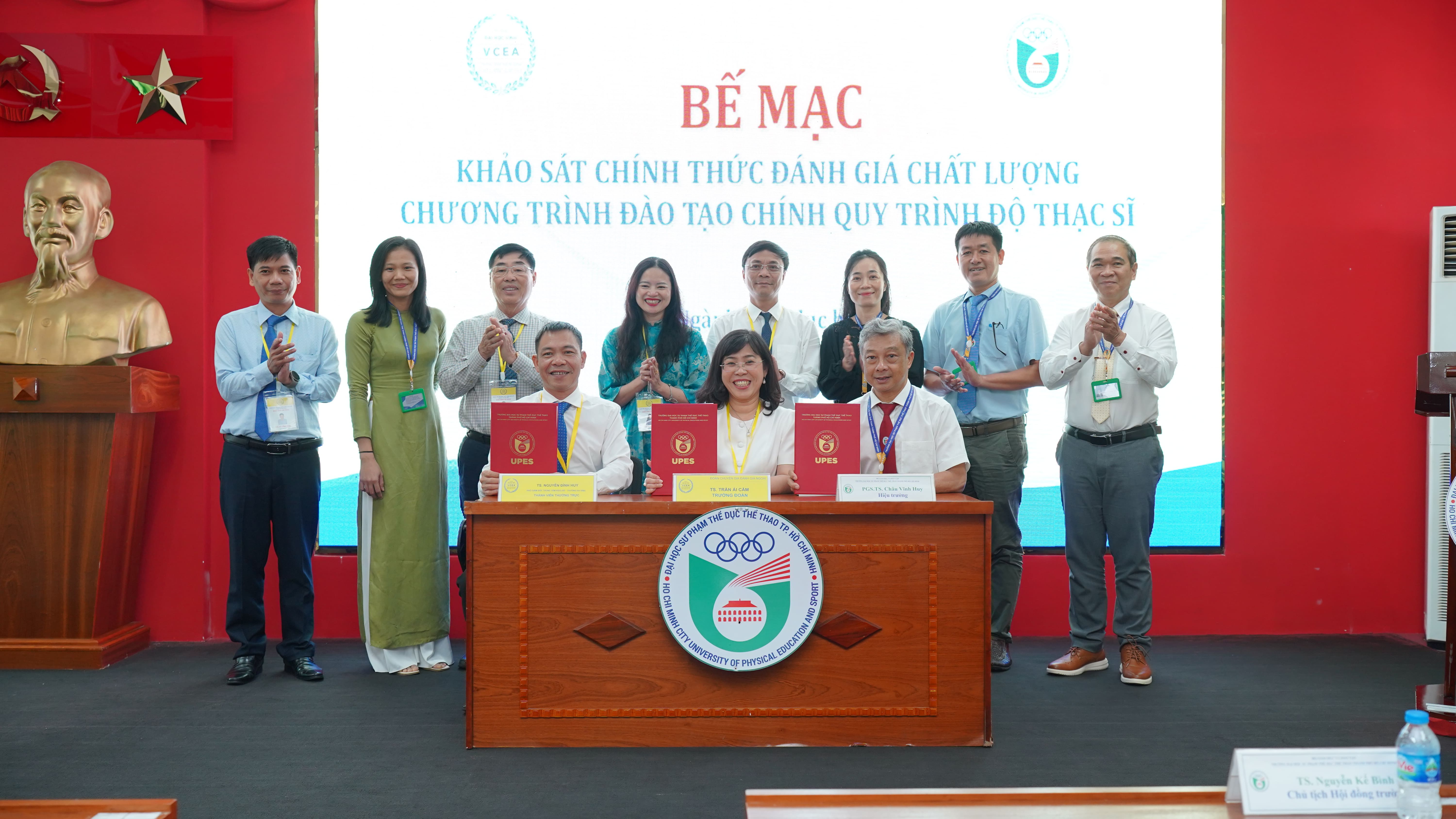  Bế mạc khảo sát chính thức đánh giá chất lượng chương trình đào tạo trình độ thạc sĩ của Trường Đại học Sư phạm Thể dục Thể thao TP. Hồ Chí Minh 